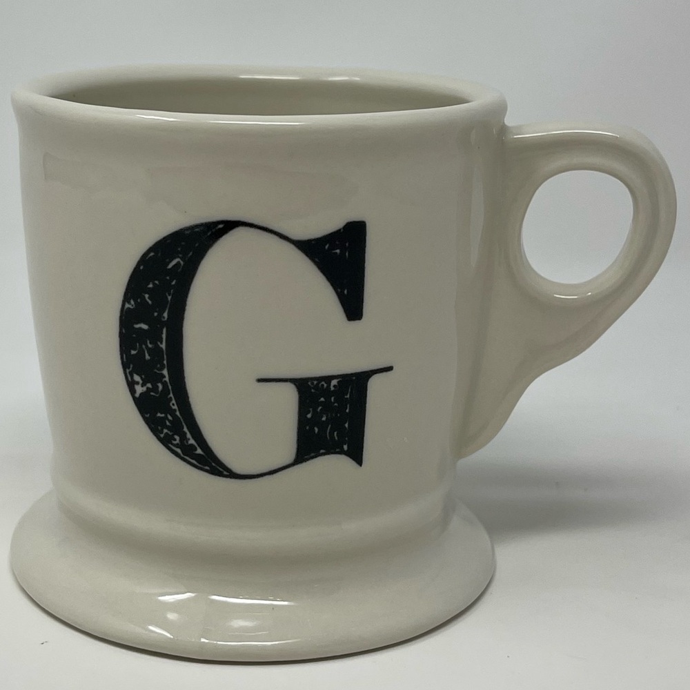 ANTHROPOLOGIE: Monogram Letter/Initial "G” Coffee Mug